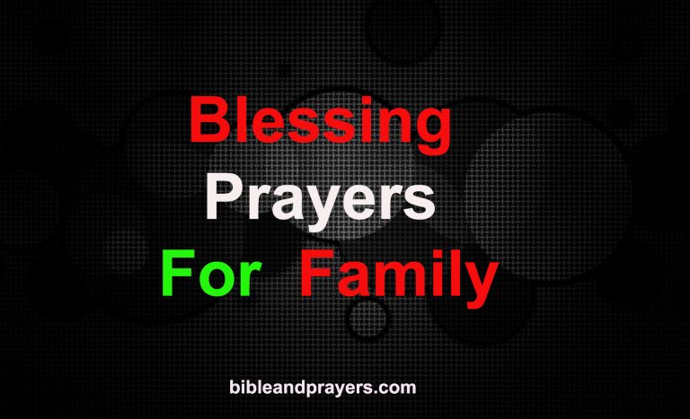 Blessing Prayers For  Family