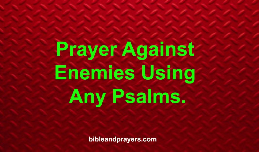 prayer against enemies in the workplace