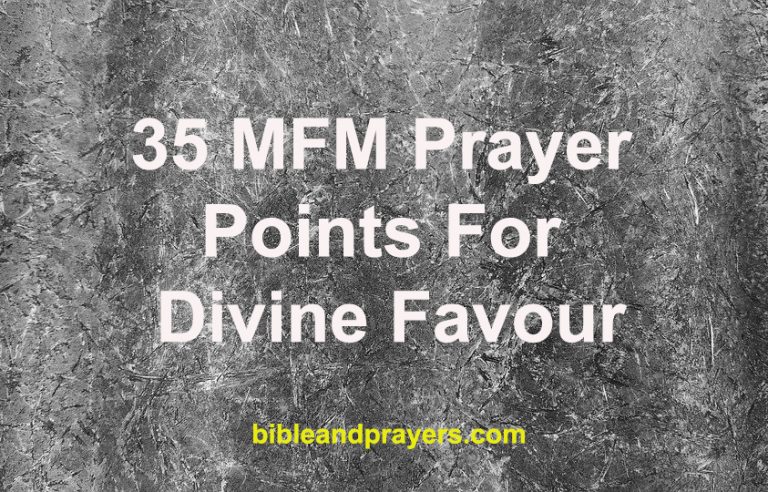 35 MFM Prayer Points For Divine Favour 35 MFM Prayer Points For Divine Favour