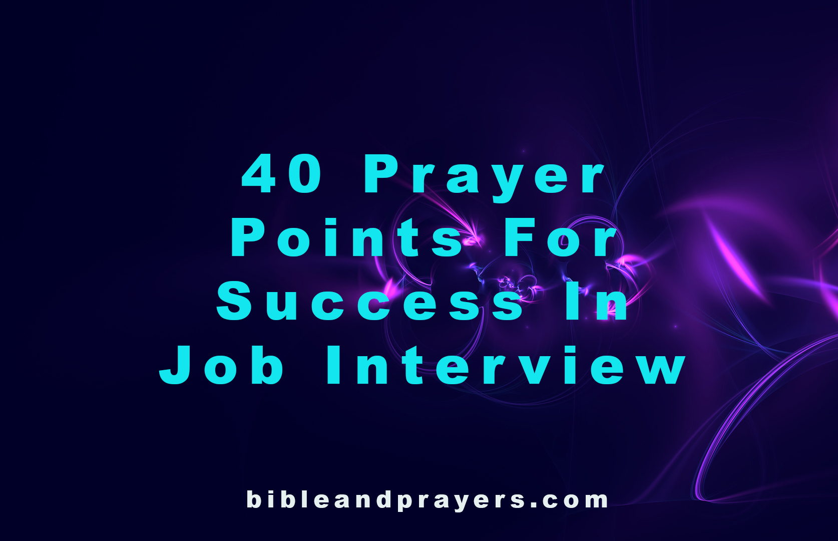 Prayer Points For Success In Job Interview