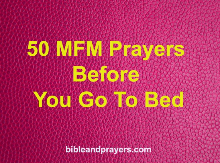 50 MFM PRAYERS BEFORE YOU GO TO BED-Bibleandprayers.com