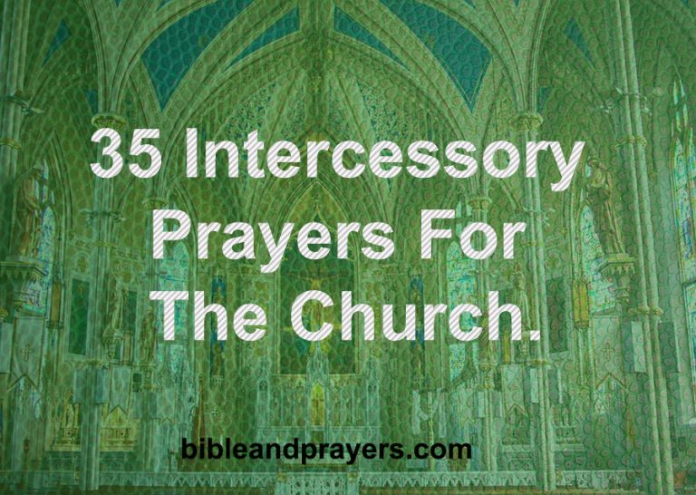 35 Intercessory Prayers For The Church.
