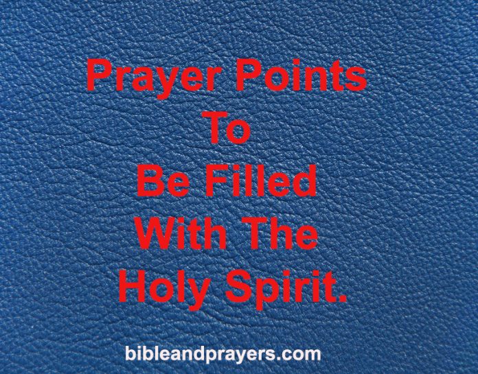 Prayer Points To Be Filled With The Holy Spirit.