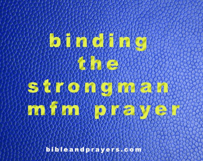 100 Prayer Points Against Strongman In The Family