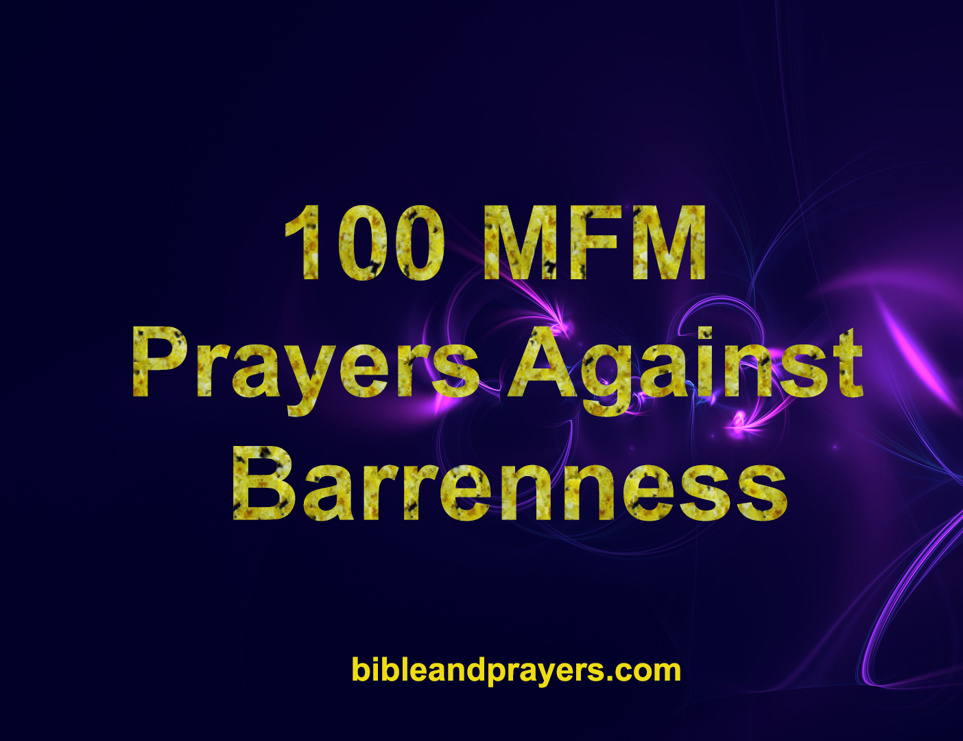 mfm prayer against barrenness and infertility