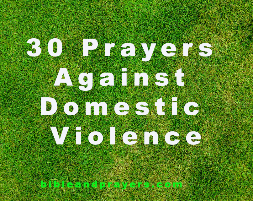 30 Prayers Against Domestic Violence