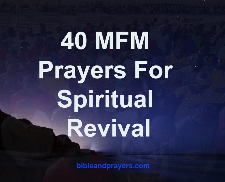 40 MFM Prayers For Spiritual Revival
