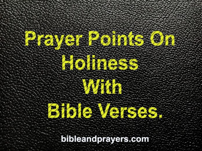 Prayer Points On Holiness With Bible Verses.