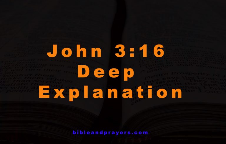 John 3:16 Deep Explanation