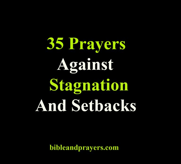 35 Prayers Against Stagnation And Setbacks