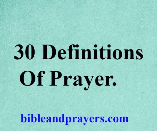 30 Definitions Of Prayer -Bibleandprayers.com -Bibleandprayers.com