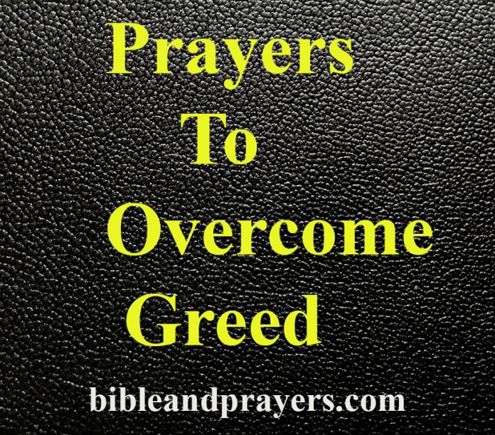 Prayers To Overcome Greed