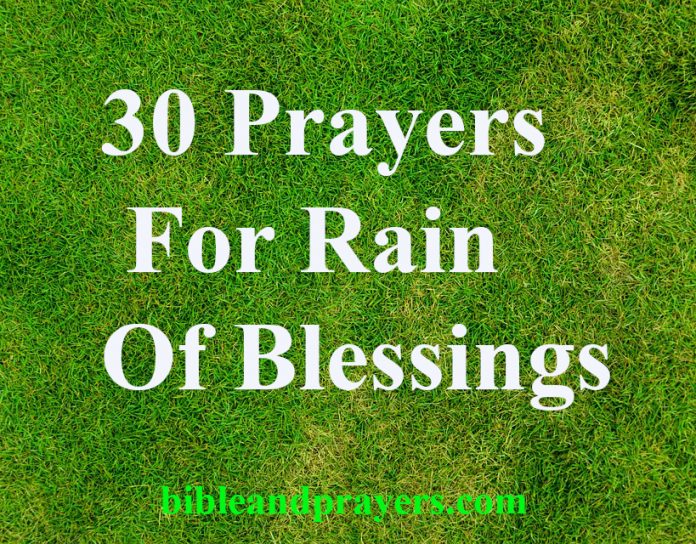 30 Prayers For Rain Of Blessings