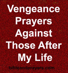 Vengeance Prayers Against Those After My Life -Bibleandprayers.com