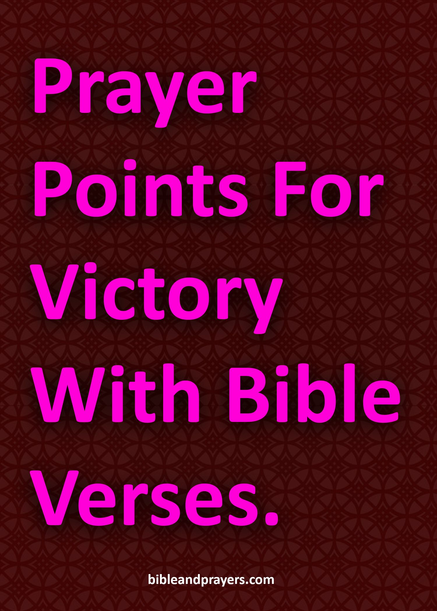 Prayer Points For Victory With Bible Verses