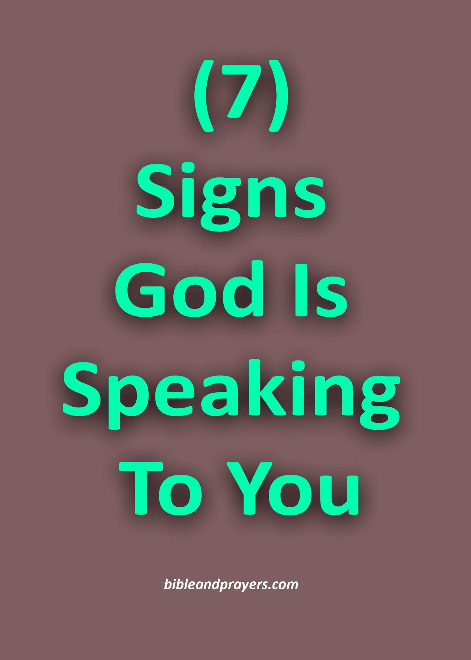 7 Signs God Is Speaking To You