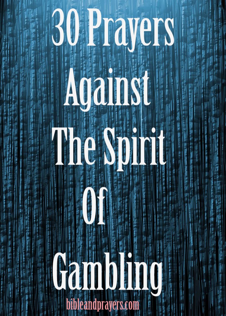 30 Prayers Against The Spirit Of Gambling
