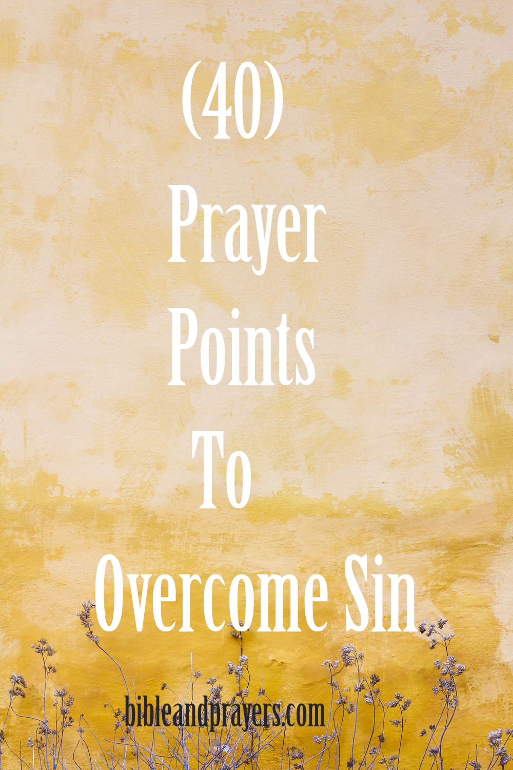 40 Prayer Points To Overcome Sin