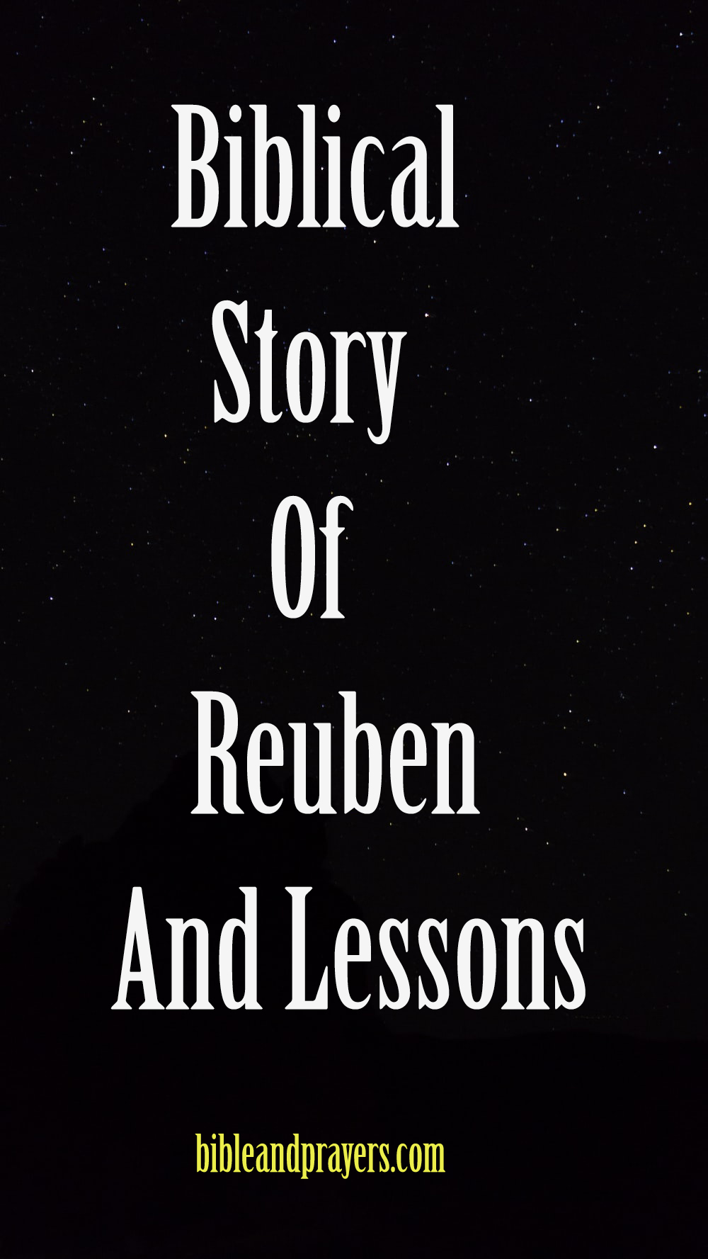 Biblical Story Of Reuben And Lessons