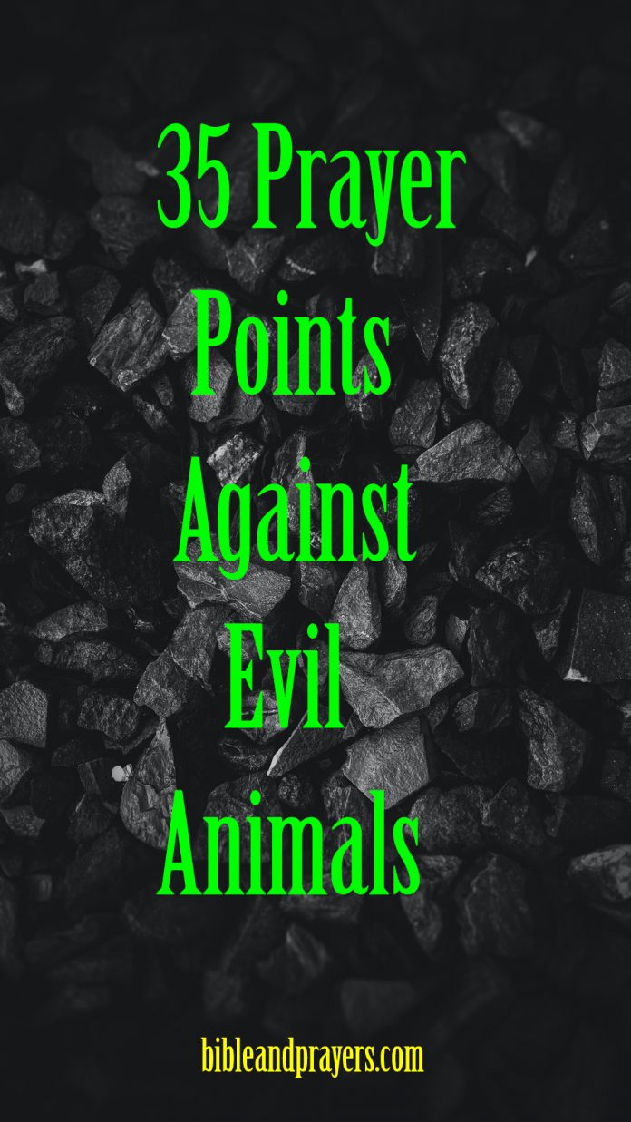 35 Prayer Points Against Evil Animals