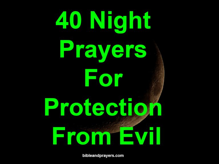 40 Night Prayers For Protection From Evil
