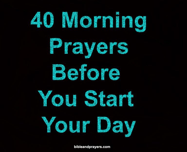 40 Morning Prayers Before You Start Your Day