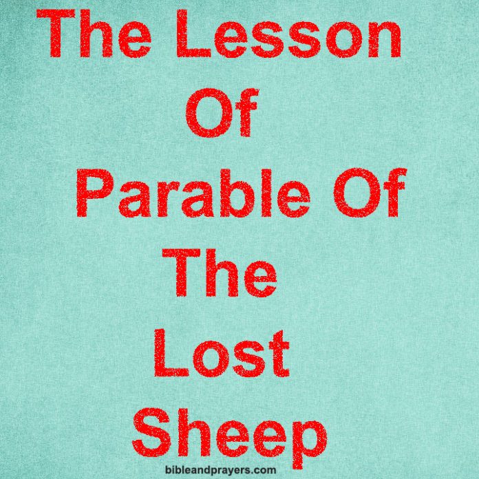 The Lesson Of Parable Of The Lost Sheep