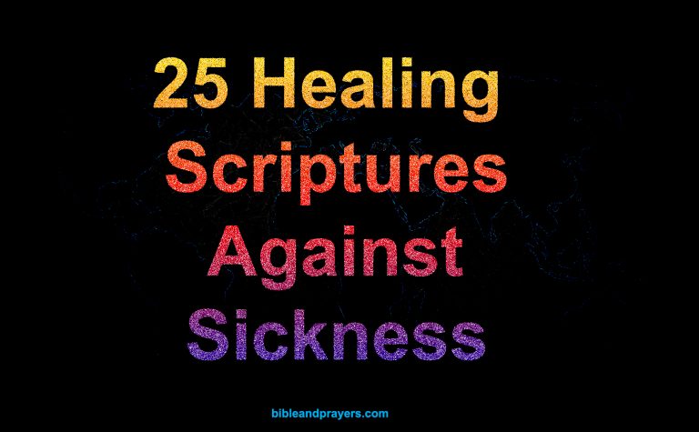 25 Healing Scriptures Against Sickness