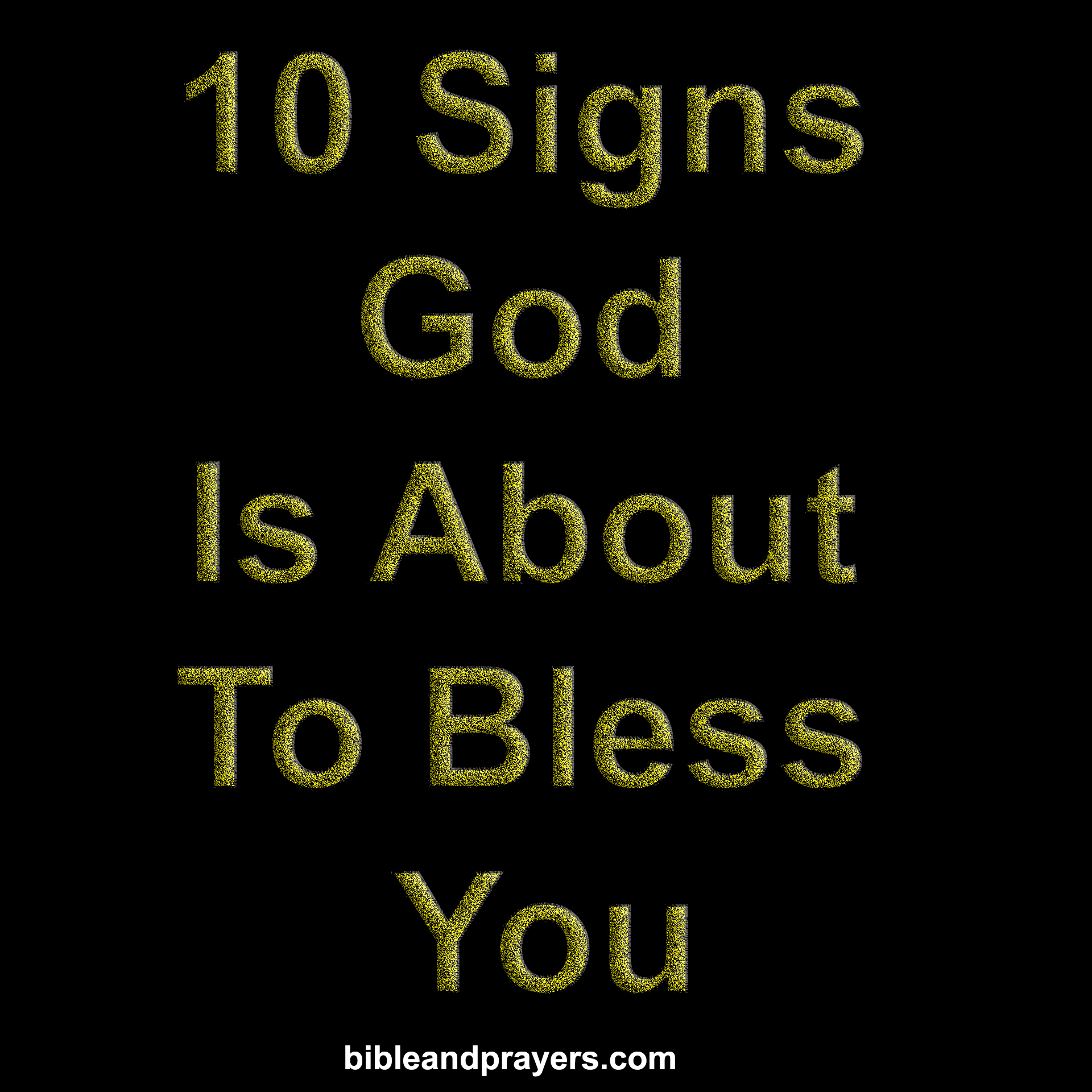 10 Signs God Is About To Bless You