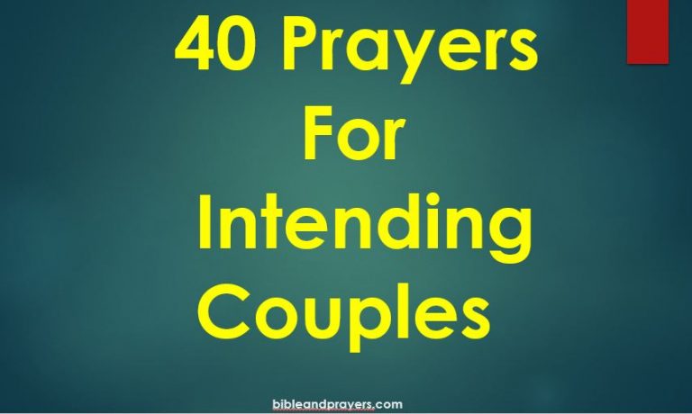 Prayers For Intending Couples