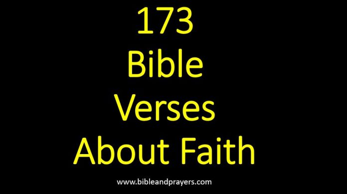 173 Bible Verses About Faith