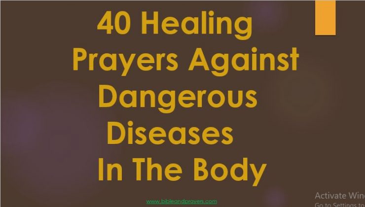 Prayers Against Dangerous Diseases In The Body-Bibleandprayers.com