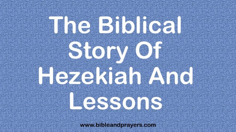 The Biblical Story Of Hezekiah And Lessons The Biblical Story Of Hezekiah And Lessons