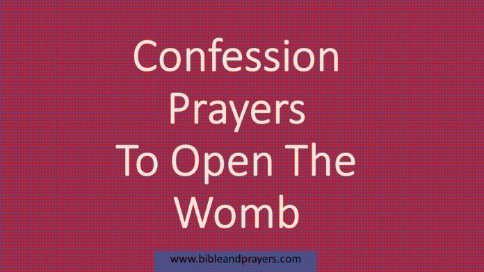 Confession Prayers To Open The Womb