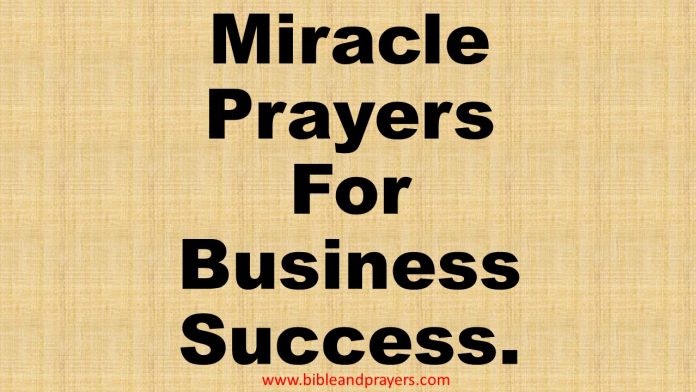 Miracle Prayers For Business Success.
