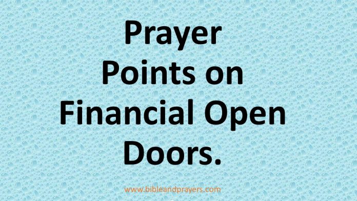 Prayer Points on Financial Open Doors.