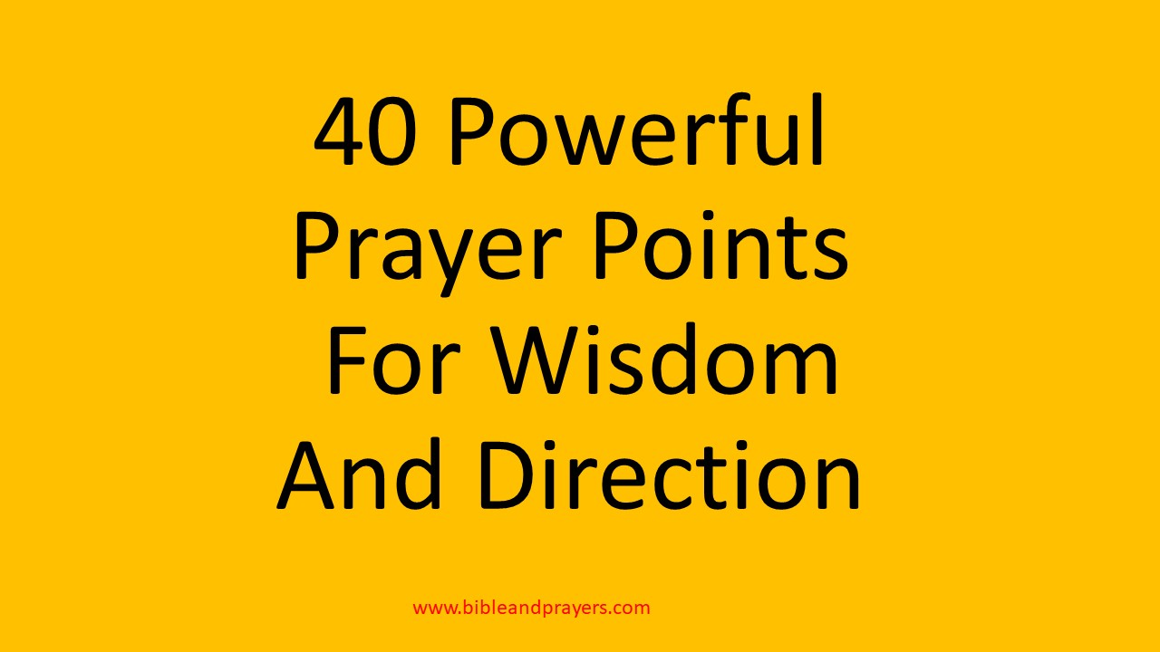 40 powerful prayer points