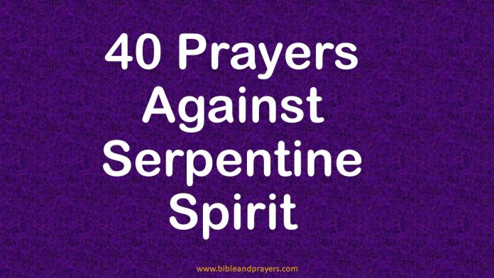 40 Prayers Against Serpentine Spirit