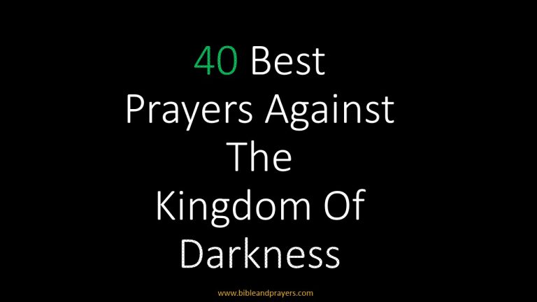 40 Best Prayers Against The Kingdom Of Darkness 40 Best Prayers Against The Kingdom Of Darkness