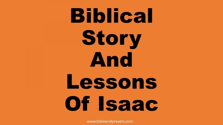 Biblical Story And Lessons Of Isaac