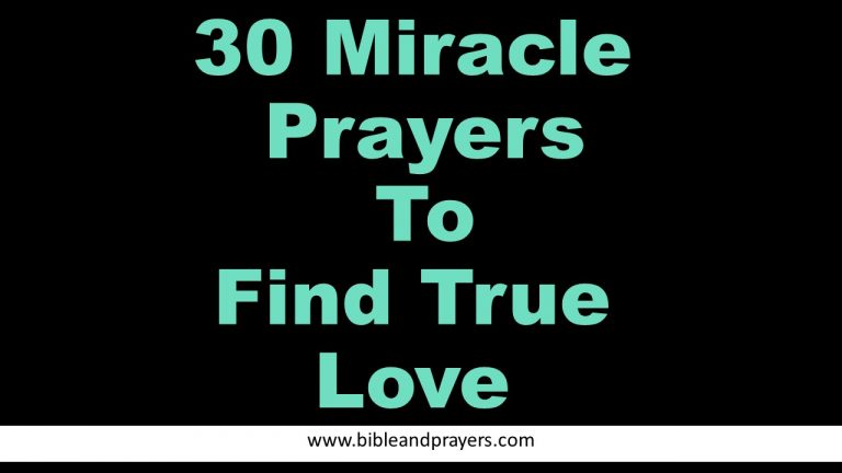 30 Miracle Prayers To Find True Love