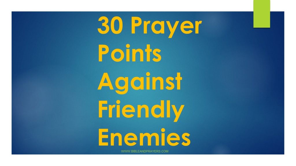 prayer points against enemies at workplace