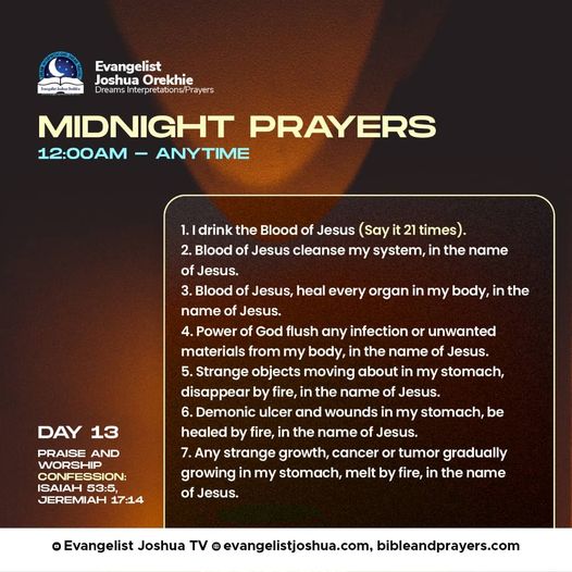 Day Thirteen: Midnight Prayers With Bible Verses