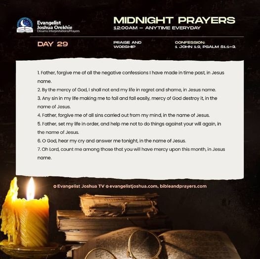 DAY 30: Midnight Prayers With Bible Verses