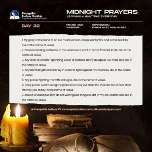 DAY 32: Midnight Prayers With Bible Verses