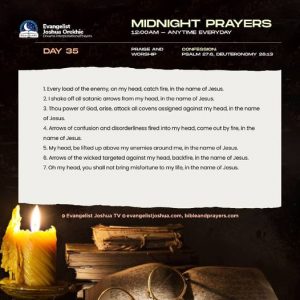 DAY 35: Midnight Prayers With Bible Verses