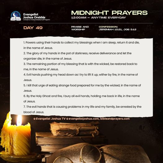 Day 49: Midnight Prayers With Bible Verses