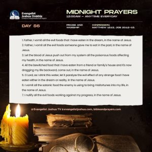 Midnight prayers is very important and necessary for a Christian and one of the striking force for a child of God