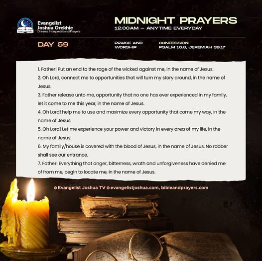 Day 59: Midnight Prayers With Bible Verses