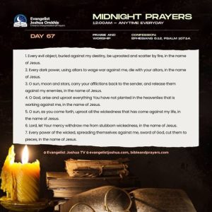 Day 67 : Midnight Prayers With Bible Verses